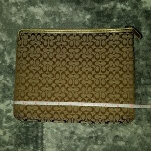 Coach Tablet Case Tan/Brown Canvas